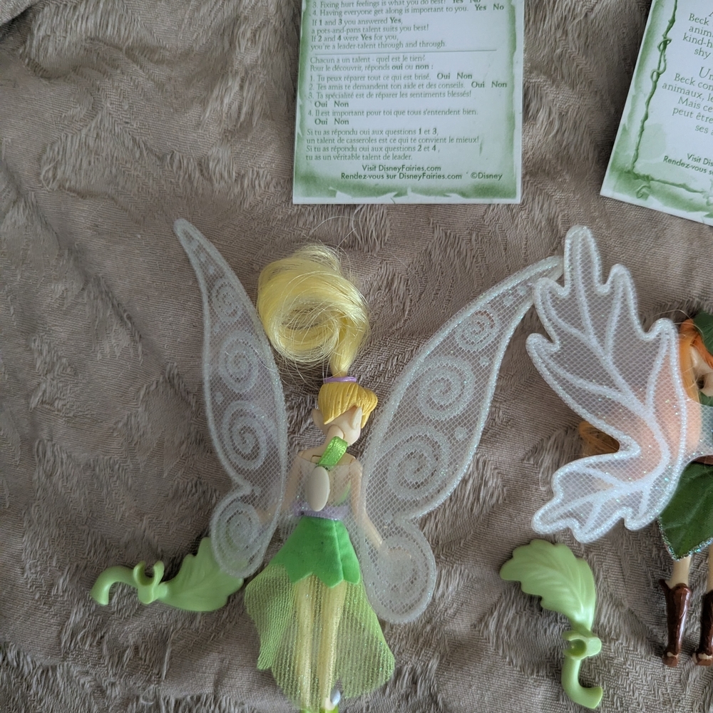Disney Fairies Tinker Bell Fawn Bess Lily Friendship Collection 4" Dolls Set - Picture 6 of 9